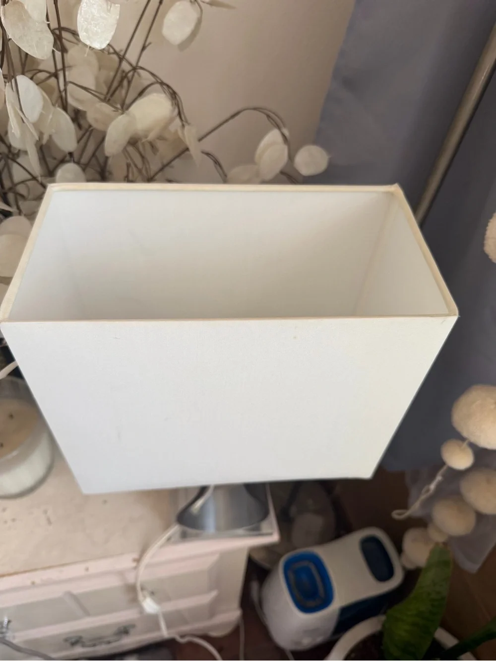 IKEA ClubbWhite Shade Table Lamp with Silver Base